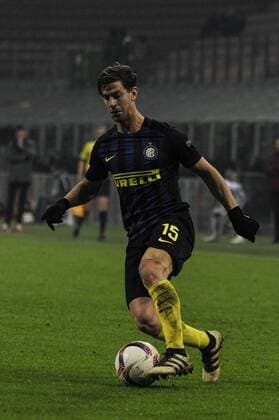 Italy: FC Inter vs Spata Prague Europa League UEFA Europa League Football. Cristian Ansaldi of Inter in actions during Inter Milan versus Sparta Prague.  GaetanoxPiazzolla PacificxPress