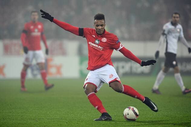 Jean-Philippe Gbamin (Mainz), DECEMBER 8, 2016 - Football Soccer : UEFA Europa League Group C match between 1. FSV Mainz 05 2-0 Gabala FK at Opel Arena in Mainz, Germany. Noxthirdxpartyxsales  (mmcb008480)