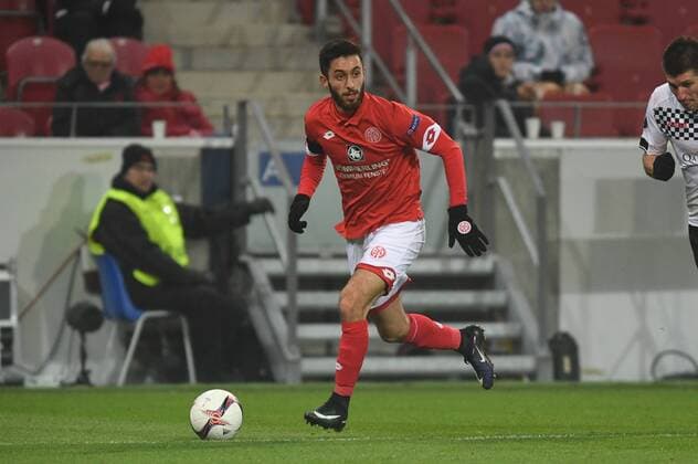 Yunus Malli (Mainz), DECEMBER 8, 2016 - Football Soccer : UEFA Europa League Group C match between 1. FSV Mainz 05 2-0 Gabala FK at Opel Arena in Mainz, Germany. Noxthirdxpartyxsales  (mmcb008484)