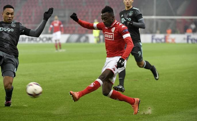 Jean-Luc Diarra Dompe midfielder of Standard Liege FOOTBALL : Standard Liege vs Ajax Amsterdam - Ligue europeenne UEFA - 08 12 2016 PhotoNews Panoramic  665589923