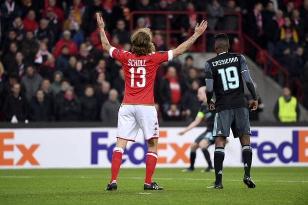 Alexander Scholz defender of Standard Liege FOOTBALL : Standard Liege vs Ajax Amsterdam - Ligue europeenne UEFA - 08 12 2016 PhotoNews Panoramic  665589923