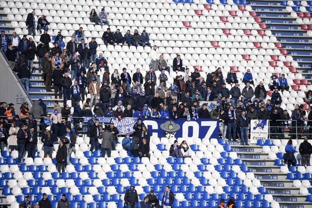 Genk s supporters pictured during a soccer game between Italian Club U.S. Sassuolo Calcio and Belgian team KRC Genk in Parma, Italy, Friday 09 December 2016, the sixth and last game of the group stage of the Europa League competition, in Group F. The match was scheduled for yesterday, but it was postponed due to heavy fog. YORICKxJANSENS  x04994422x