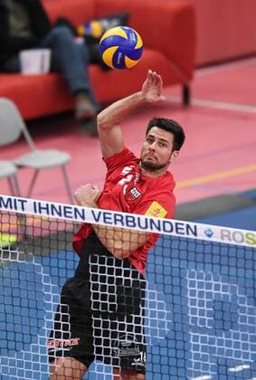 Volleyball 1. Bundesliga Saison 2016 2017 09.12.2016 TV Rottenburg - VCO Berlin Ferenc Nemeth (TV Rottenburg) 