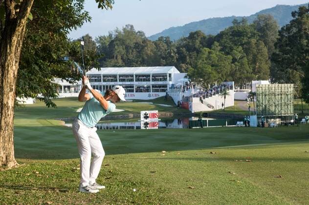 December 10, 2016 - Hong Kong, Hong Kong SAR, China - England s Tommy Fleetwood on the 18th fairway finishes round 3 in 3rd position with 9 under par.Day 3 of the Hong Kong Open Golf at the Hong Kong Golf Club Fanling..Ã‚Â© . Day 3 of the Hong Kong Open Golf - ZUMAr144 20161210_zap_r144_020