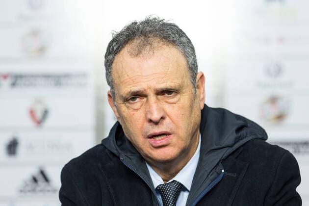 Club Atletico Osasuna s Joaquin Caparros during the match of La Liga between Club Atletico Osasuna and Futbol Club Barcelona at Sadar Stadium in Pamplnoa , Spain. December 10, 2016.  (20161210031)