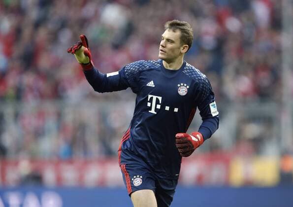 Jubel Manuel Neuer (Bayern) . FC Bayern Muenchen-VfL Wolfsburg . München, GER,10.12.2016, 14. Spieltag Fussball-Bundesliga 2016-2017.