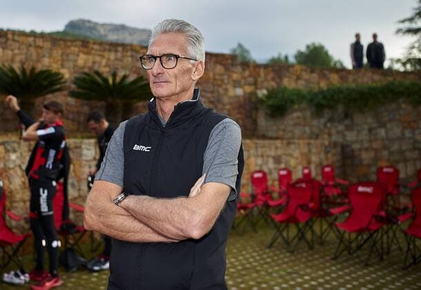 Allan Peiper, Sporting Manager of BMC Racing Team pictured during a training session on the BMC Racing Team Media Day in Denia, Spain, on Monday 12 December 2016. MANUELxQUEIMADELOS  x04996493x