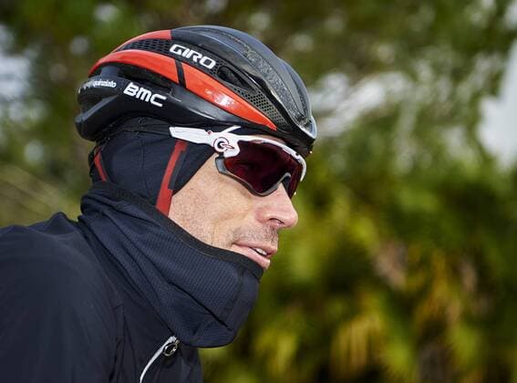 Italian Manuel Quinziato of BMC Racing Team pictured during a training session on the BMC Racing Team Media Day in Denia, Spain, on Monday 12 December 2016. MANUELxQUEIMADELOS  x04996497x