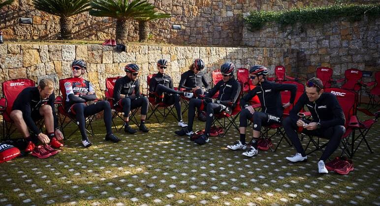 BMC Racing Team riders pictured at the BMC Racing Team Media Day in Denia, Spain, on Monday 12 December 2016. MANUELxQUEIMADELOS  x04996541x