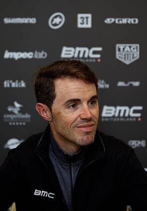 Spanish Samuel Sanchez of BMC Racing Team pictured during a press conference PK Pressekonferenz at the BMC Racing Team Media Day in Denia, Spain, on Monday 12 December 2016. MANUELxQUEIMADELOS  x04996562x