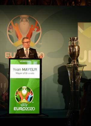 Yvan Mayeur ( Maire de Bruxelles ) FOOTBALL : Lancement de l Euro 2020 - Bruxelles - 14 12 2016 Photonews Panoramic 