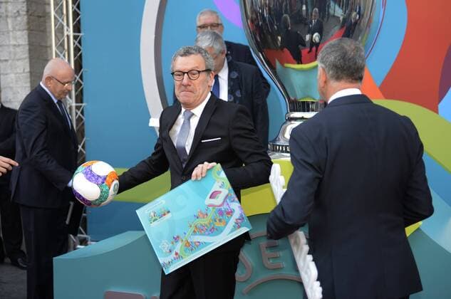 Yvan Mayeur ( Maire de Bruxelles ) FOOTBALL : Lancement de l Euro 2020 - Bruxelles - 14 12 2016 Photonews Panoramic 