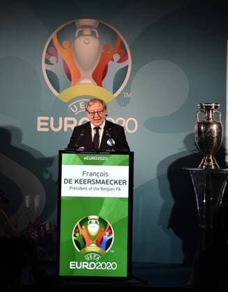 Francois De Keersmaecker President of the Belgian FA FOOTBALL : Lancement de l Euro 2020 - Bruxelles - 14 12 2016 Photonews Panoramic 