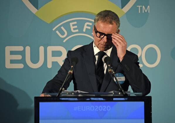 Alain Courtois President of EURO Brussels 2020 LOC FOOTBALL : Lancement de l Euro 2020 - Bruxelles - 14 12 2016 Photonews Panoramic 
