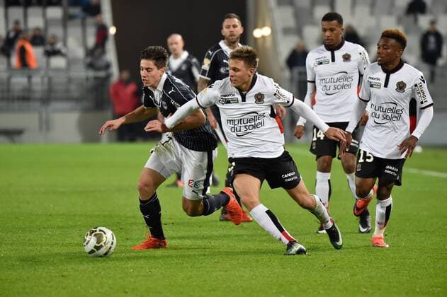 Theo Pellenard (gir) FOOTBALL : Bordeaux vs Nice - Coupe de la Ligue - Bordeaux - 14 12 2016 ThierryBreton 