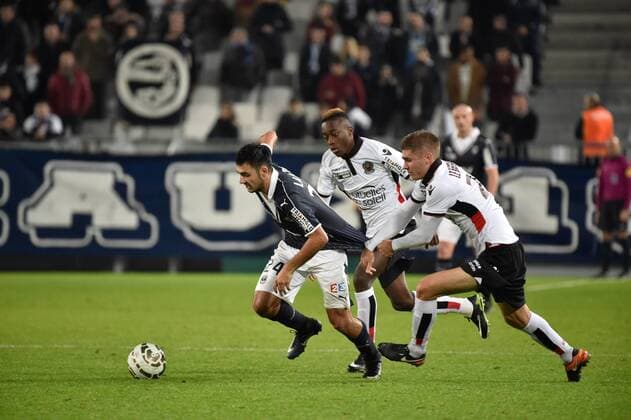Gaetan Laborde (gir) FOOTBALL : Bordeaux vs Nice - Coupe de la Ligue - Bordeaux - 14 12 2016 ThierryBreton 