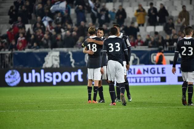 Schlussjubel Girondins de Bordeaux FOOTBALL : Bordeaux vs Nice - Coupe de la Ligue - Bordeaux - 14 12 2016 ThierryBreton 
