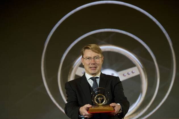 Former Finnish Formula 1 pilot Mika Hakkinen awarded the Golden Steering Wheel award in Prague, Czech Republic, on Thursday, December 15, 2016. (CTKxPhoto MichalxKamaryt) CTKPhotoP201612151129001  kmt 7