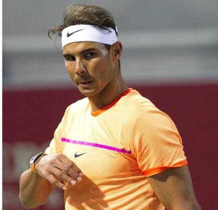 Spanish tennis player Rafa Nadal in action against Jordi Munoz and David Pere during Spain s Absolute Tennis Championship doubles final in Manacor, Balearic Islands, Spain, 17 December 2016. Nadal and his teammate Marc Lopex became won the title. EFE Cati Caldera RAFA NADAL AND MARC LOPEZ PLAY THE DOUBLES FINAL AT SPAIN S ABSOLUTE TENNIS CHAMPIONSHIP IN MANACOR !ACHTUNG: NUR REDAKTIONELLE NUTZUNG!  BAL001 20161217-636176039461812169