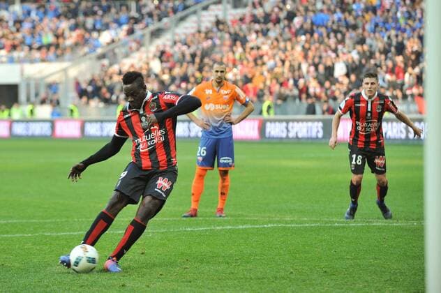 09 Mario BALOTELLI (nice) - PENALTY - BUT FOOTBALL : Nice vs Dijon - Ligue 1 - 18 12 2016 FEP Panoramic 