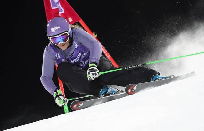 Bilder des Tages - SPORT ALPINE SKIING - FIS WC Alta Badia ALTA BADIA,ITALY,19.DEC.16 - ALPINE SKIING - FIS World Cup, night event, parallel giant slalom, men. Image shows forerunner Tina Maze (SLO). GEPAxpictures xChristianxWalgram