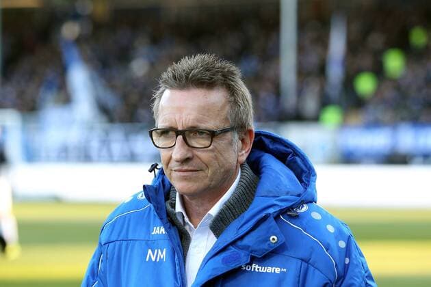 v.li.: Trainer Norbert Meier (SV Darmstadt 98) Portrait, Porträt , Fussball, Bundesliga, SV Darmstadt 98 - Hamburger SV, xmrx