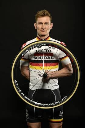 BELGIUM - DECEMBER 19 : GREIPEL Andre pictured during the photoshoot of the Lotto - Soudal cycling team 2017 on December 19, 2016 in Brussels, Belgium, 19 12 2016 CYCLISME : Presentation equipe Lotto Soudal 2017 - 20 12 2016 Photonews Panoramic 