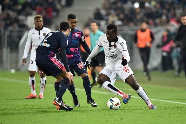 Mario Balotelli (ogc) FOOTBALL : Girondins Bordeaux vs OGC Nice - 19eme Journee de L1 - Bordeaux - 21 12 2016 ThierryBreton Panoramic 