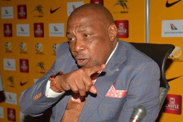FIFA 2018 World Cup Qualifier: Bafana Bafana squad announcement JOHANNESBURG, SOUTH AFRICA - OCTOBER 27: Bafana Bafana head coach Shakes Mashaba during the South African national mens soccer squad announcement at SAFA House on October 27, 2016 in Johannesburg, South Africa. ( Gallo1311487