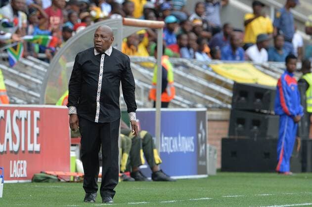 2018 FIFA World Cup WM Weltmeisterschaft Fussball Qualifier: South Africa v Senegal POLOKWANE, SOUTH AFRICA - NOVEMBER 12: Shakes Mashaba during the 2018 FIFA World Cup Qualifier match between South Africa and Senegal at Peter Mokaba Stadium on November 12, 2016 in Polokwane, South Africa. ( Gallo1314169