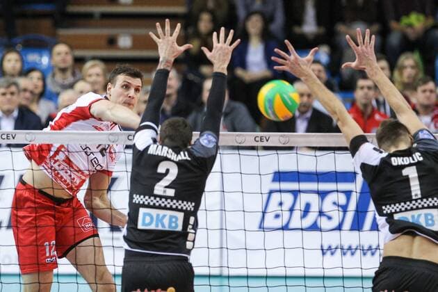 22.12.2016 RZESZOW POLAND VOLLEYBALL CHAMPIONS LEAGUE 2016 2017 MATCH ASSECO RESOVIA RZESZOW - BERLIN RECYCLING VOLLEYS N Z GAVIN SCHMITT  20161222FNMG037