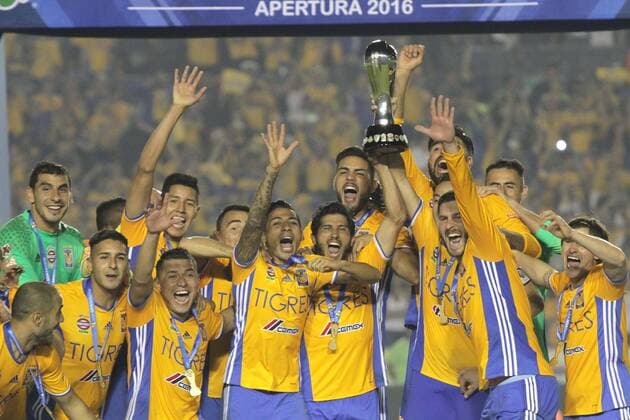 December 25, 2016 - Mexico - EUM20161225DEP31.JPG.MONTERREY, N.L.- Soccer Futbol-Final Apertura 2016.- Tigres se corono campeon del Apertura 2016 al derrotar en penales al America despues de un empate 1-1, partido celebrado en el estadio Universitario, el domingo 25 de diciembre de 2016. Foto: Agencia EL UNIVERSAL Carlos Mejia RCC Latin News - December 25, 2016  - ZUMAu78_ 20161225_zaf_u78_074