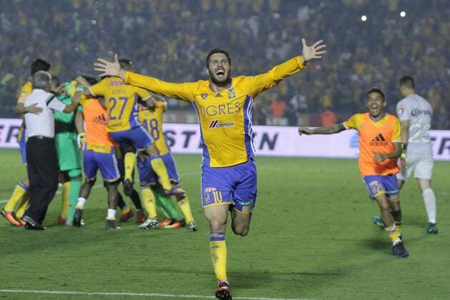Fußball, Mexiko, Tigres de Monterrey gewinnen Torneo Apertura December 25, 2016 - Mexico - EUM20161225DEP32.JPG.MONTERREY, N.L.- Soccer Futbol-Final Apertura 2016.- Tigres se corono campeon del Apertura 2016 al derrotar en penales al America despues de un empate 1-1, partido celebrado en el estadio Universitario, el domingo 25 de diciembre de 2016. Foto: Agencia EL UNIVERSAL Carlos Mejia RCC Latin News - December 25, 2016  - ZUMAu78_ 20161225_zaf_u78_076