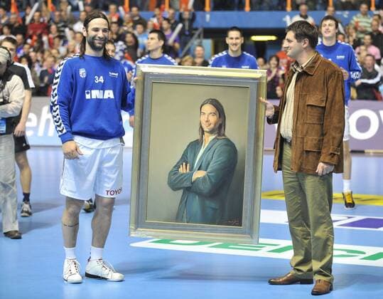 29.03.2009., Zagreb - Handball, Ehrung von Ivano Balic (RK Zagreb).  AntonioxBronic HaloPix PIXSELL