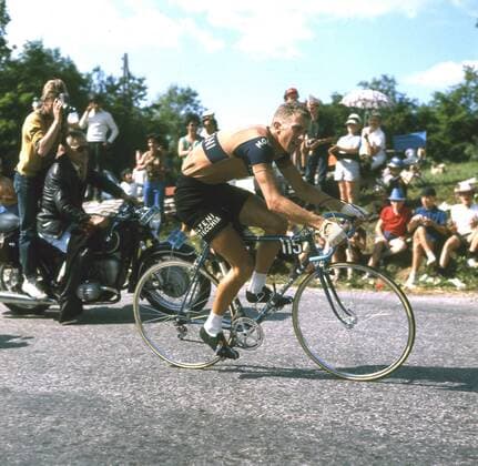 Tour de France 1965 in der Provence : Gianni Motta (Italien) in Aktion HM