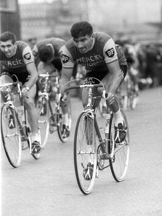 Tour de France 1965 in Köln : Raymond Poulidor (rechts ) Frankreich in Aktion HM
