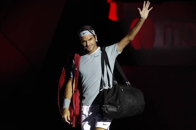 Bilder des Tages - SPORT 02.01.2017. Perth Arena, Perth, Australia. Mastercard Hopman Cup International Tennis tournament. Roger Federer (SUI) enters the court before his match against Britains Dan Evans. Federer won 6-3, 6-4. xDavidxWoodleyx  ActionPlus11824777