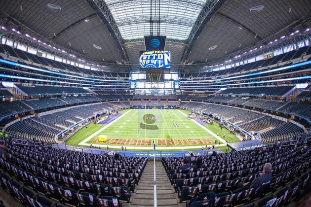 January 2, 2017: AT&T Stadium prior to the start of the the Goodyear Cotton Bowl Classic between the Western Michigan Broncos and the Wisconsin Badgers at AT&T Stadium in Arlington, TX. CSM. NCAA College League USA Football 2017: Cotton Bowl - Western Michigan vs Wisconsin JAN 2 - ZUMAc04_ 20170102_zaf_c04_004