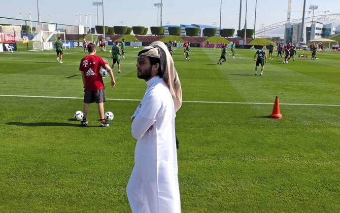 Bilder des Tages - SPORT 04.01.2017, Fussball 1.Bundesliga 2016 2017, FC Bayern München Wintertrainingslager in Doha (Katar). Erstes Training auf dem Platz in der Aspire Academy bei Doha. 