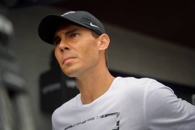 Australia: Fast 4 Tennis Showdowns Rafael Nadal (ESP) arrives on the Blue Carpet ahead of the FAST4 Showdown AUS v WORLD played at the International Convention Center in Sydney. FOR EDITORIAL USE ONLY.Pacific Press Agency  HughxPeterswaldx xPacificxPress