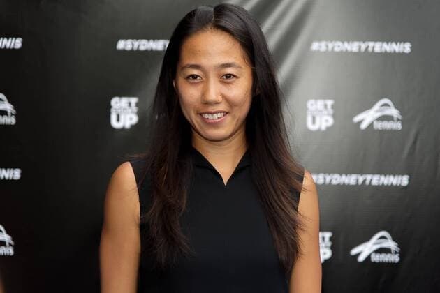 Australia: Fast 4 Tennis Showdowns China s top ranked player Zhang Shuai arrives on the Blue Carpet ahead of the FAST4 Showdown AUS v WORLD played at the International Convention Center in Sydney. FOR EDITORIAL USE ONLY.Pacific Press Agency  HughxPeterswaldx xPacificxPress