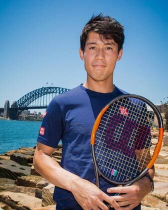 FAST4 Tennis Showdown AUS v WORLD Media Call World No.5 Kei Nishikori (JPN) pictured infront of Sydney Harbour Bridge prior to the FAST4 Showdown AUS v WORLD to be played at the International Convention Center in Sydney. Fast4 Tennis has been described as the Tennis version of cricket s Twenty20. FOR EDITORIAL USE ONLY.Pacific Press Agency  HughxPeterswald PacificxPress
