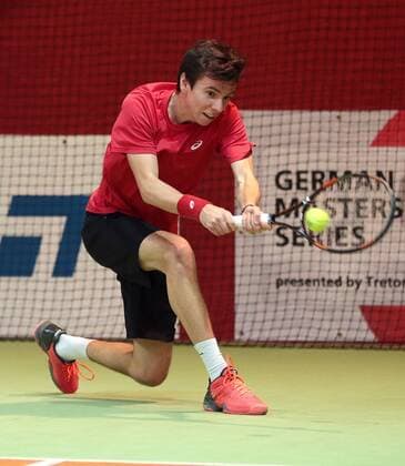 10.01.2017, Deutschland, Schwieberdingen, Südwestbank Tennis Grand Prix 2017: Dominik Boehler (GER)