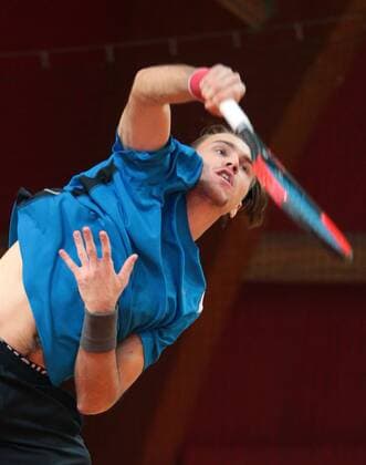 10.01.2017, Deutschland, Schwieberdingen, Südwestbank Tennis Grand Prix 2017: Vadym Ursu (Ukraine)