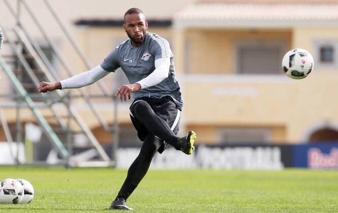 RB Leipzig - Training Fussball 1.BL Lagos, Portugal, 10.01.2017, Cascade Resort Hotels, Fussball, 1. BL, GER , RB LEIPZIG - Trainingslager an der Algarve vom 4. - 12. Januar. , Im Bild: Terrence Boyd ,