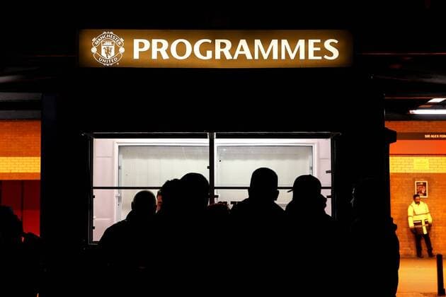 Fans queue up to buy the match day programme during the EFL Cup semi final 1st Leg match at Old Trafford Stadium, Manchester. Picture date: January 10th, 2017. Pic credit should read: Matt McNulty Sportimage EDITORIAL USE ONLY. No use with unauthorised audio, video, data, fixture lists, club league logos or live services. Online in-match use limited to 120 images, no video emulation. No use in betting, games or single club league player publications.