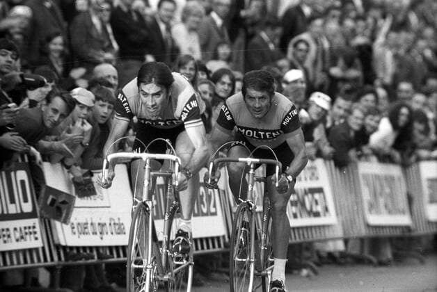 Giro d Italia 1973, Zwei Mann Team-Zeitfahren als Prolog in Verviers, Eddy Merckx und Roger Swerts