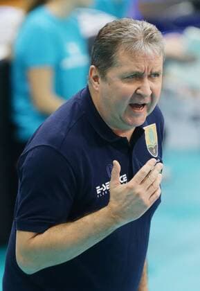 Stuttgart , Volleyball CEV Cup Lallianz MTV Stuttgart vs. Kohila VC , Peeter Vahtra ( Trainer Kohila )