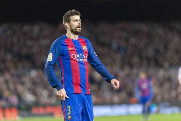 SPAIN - January, 11th: Pique during the match between FC Barcelona Barca vs Athletic Club, for the matchday 1 8 of the Spanish King s Cup, played at Camp Nou Stadium on 11th January 2017 in Barcelona, Spain. (Credit: Mikel Trigueros Urbanandsport Cordon Press)  xMikelxTriguerosx xSPAINx-xFCxBarcelonaxvsxAthleticxClubx-xSpanishxKing sxCupx-x2016 17x