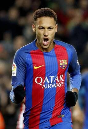 Bilder des Tages - SPORT Fußball, Copa del Rey, FC Barcelona - Athletic Bilbao FC Barcelona Barca s Brazilian striker Neymar jubilates his 2-0 goal against Athletic Bilbao during their King s Cup round of 16 second leg match at Camp Nou stadium in Barcelona, Catalonia, Spain, 11 January 2017. FC BARCELONA VS. ATHLETIC BILBAO !ACHTUNG: NUR REDAKTIONELLE NUTZUNG!  BCN001 20170111-636197713247459957